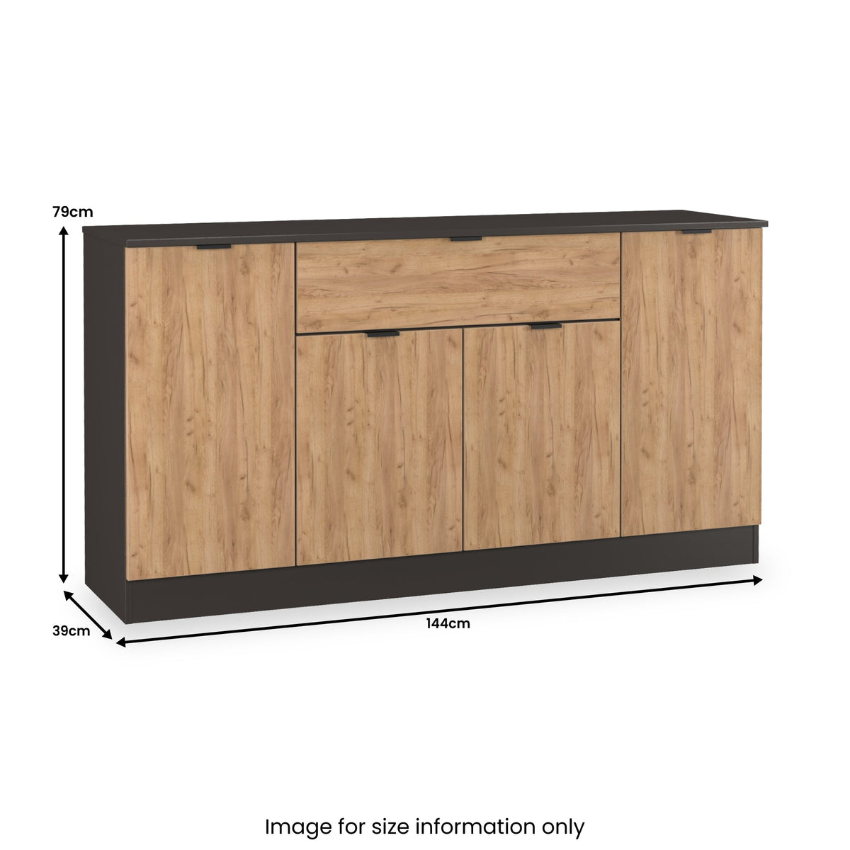 Huxley 4 Door 1 Drawer Sideboard