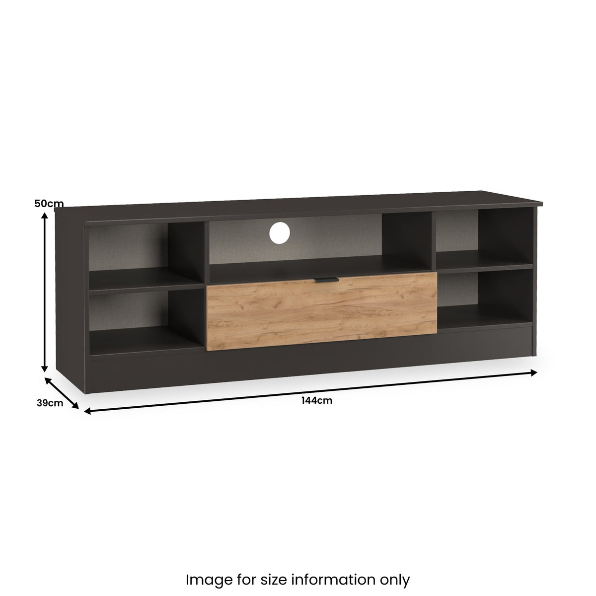 Huxley Wide 1 Drawer TV & Media Unit