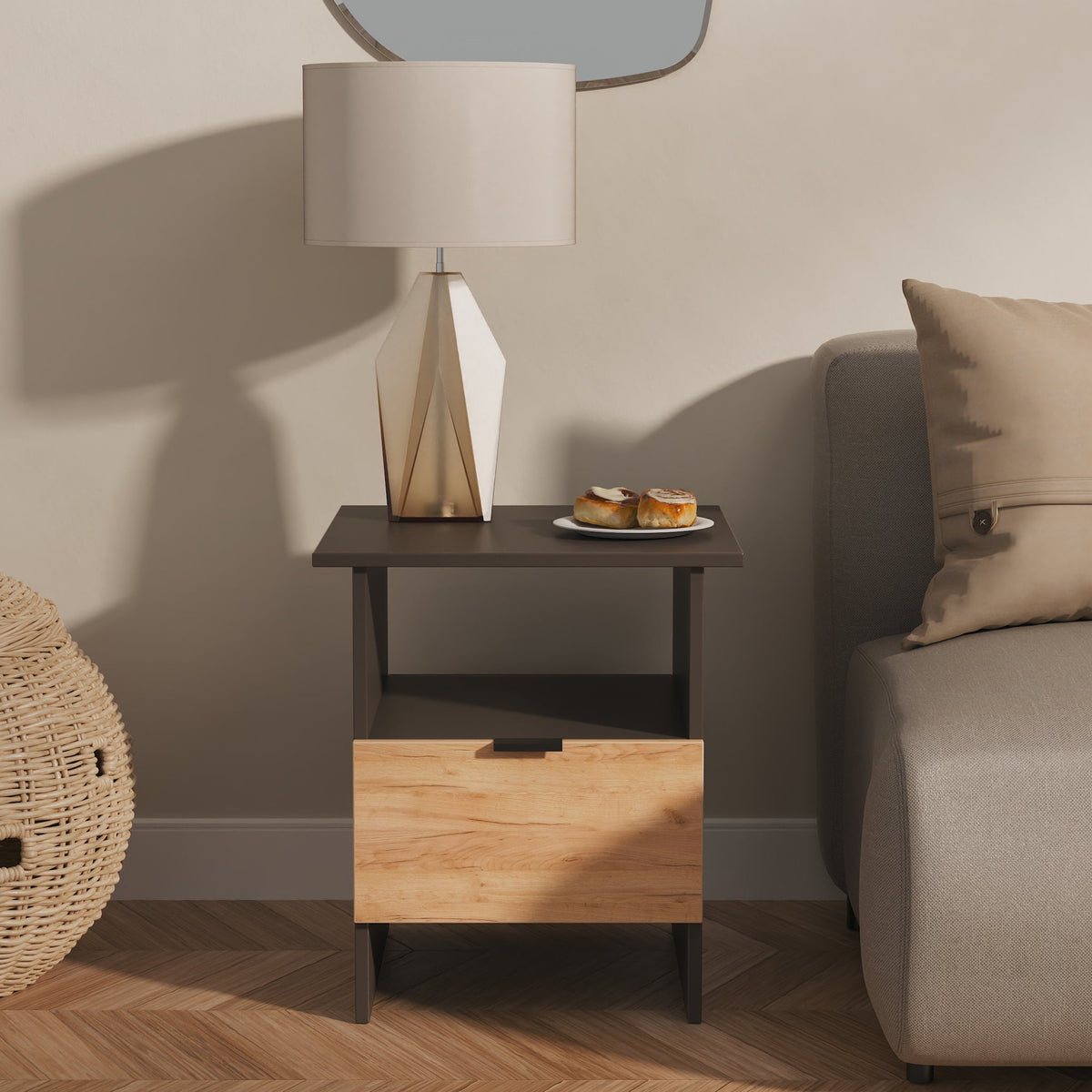 Huxley 1 Drawer Side Table