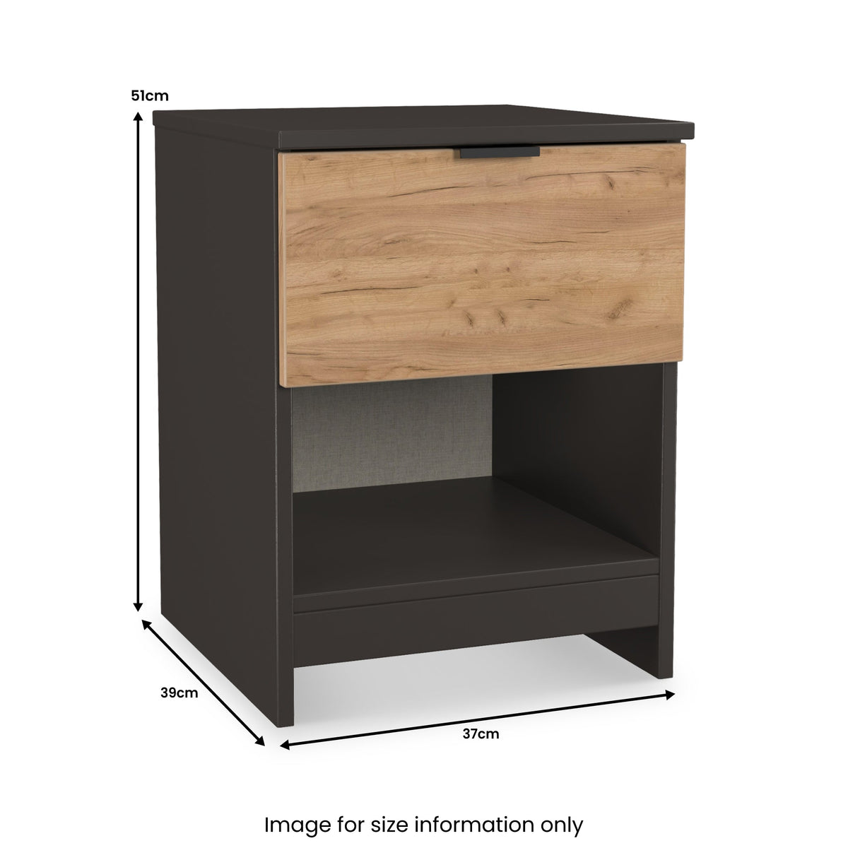 Huxley 1 Drawer Bedside Table