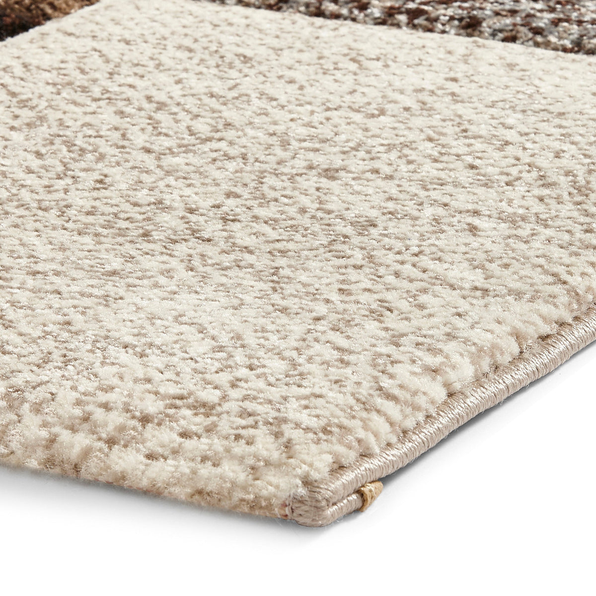 Brockton Cube Patterned Hand Carved Rug
