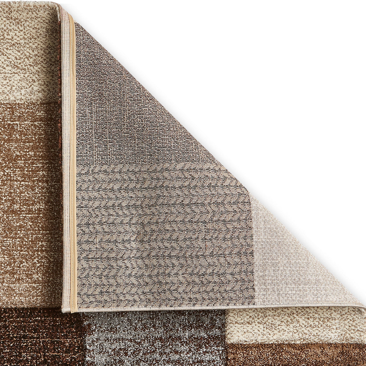 Brockton Cube Patterned Hand Carved Rug