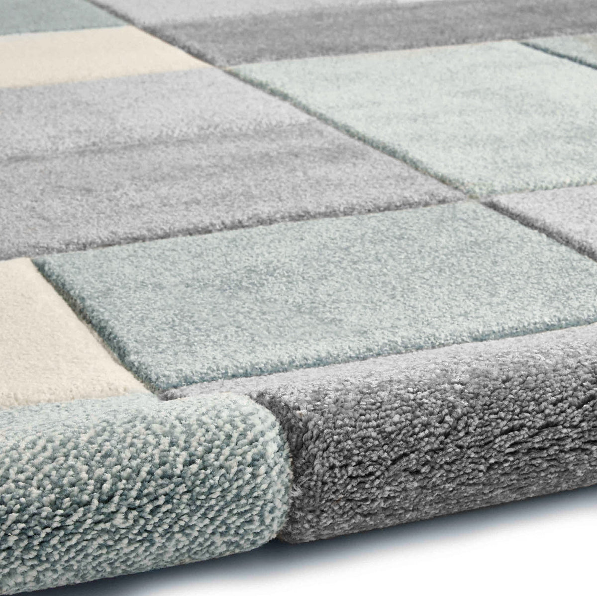 Brockton Square Patterned Hand Carved Rug
