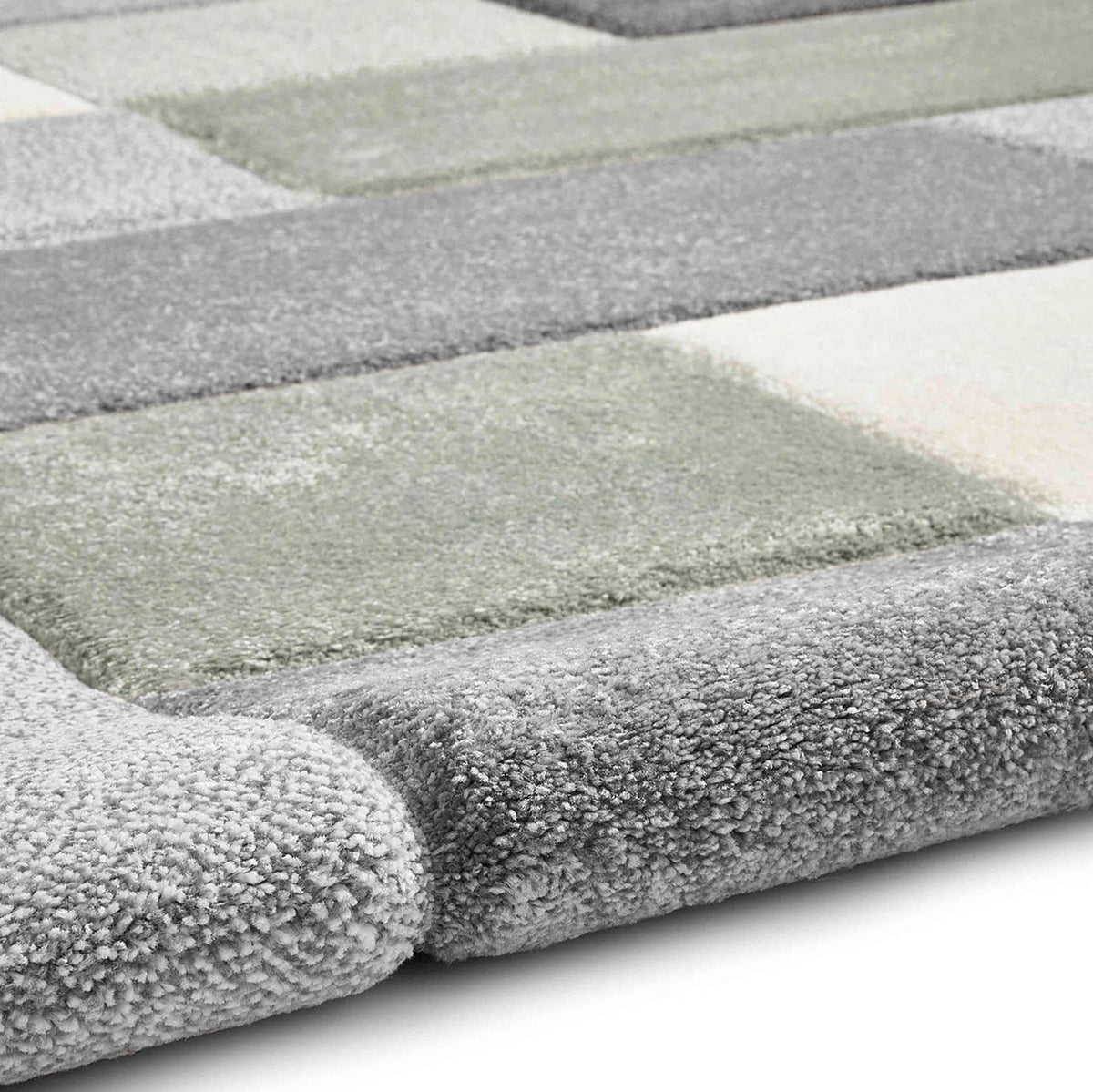 Brockton Square Patterned Hand Carved Rug