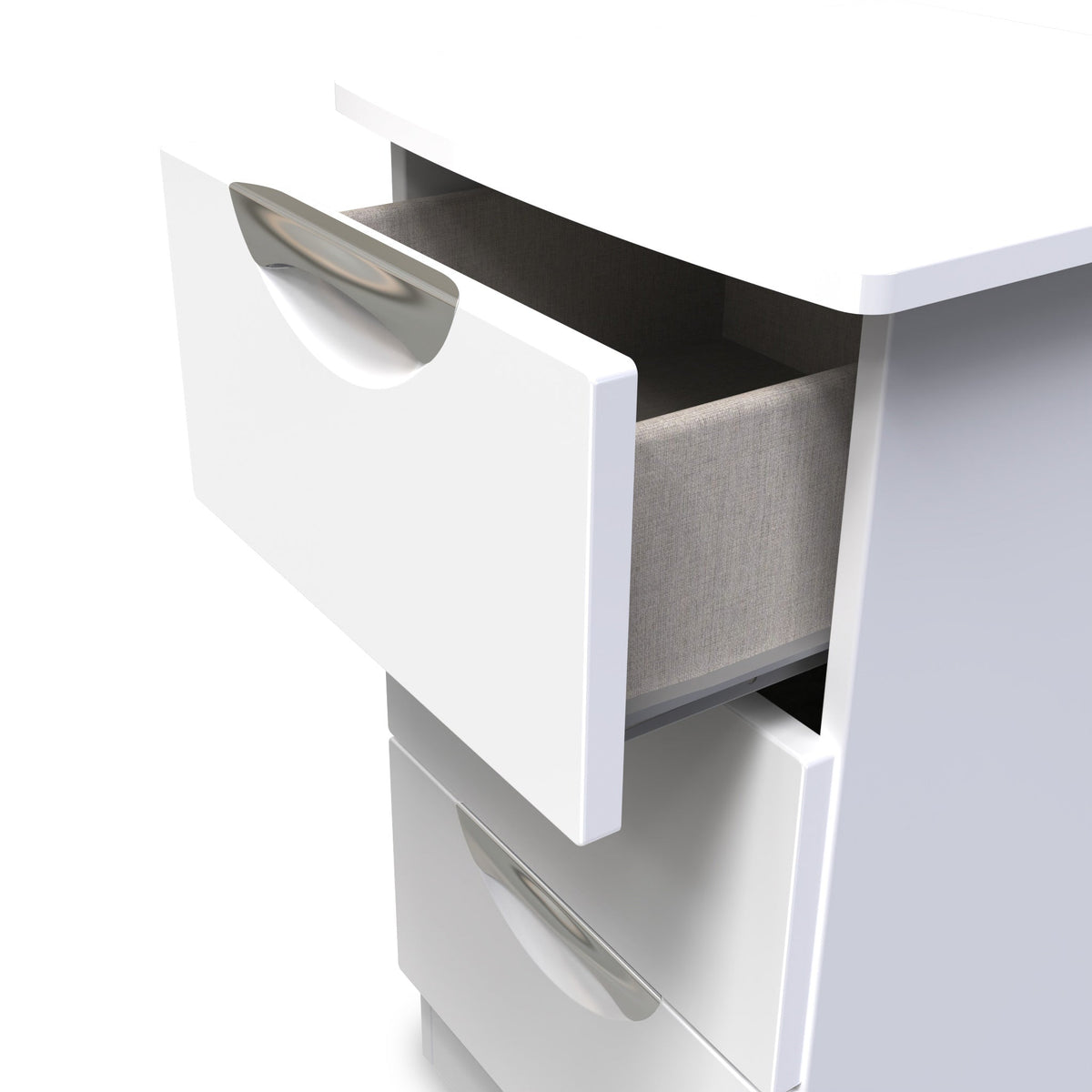 Beckett Gloss 3 Drawer Bedside Cabinet