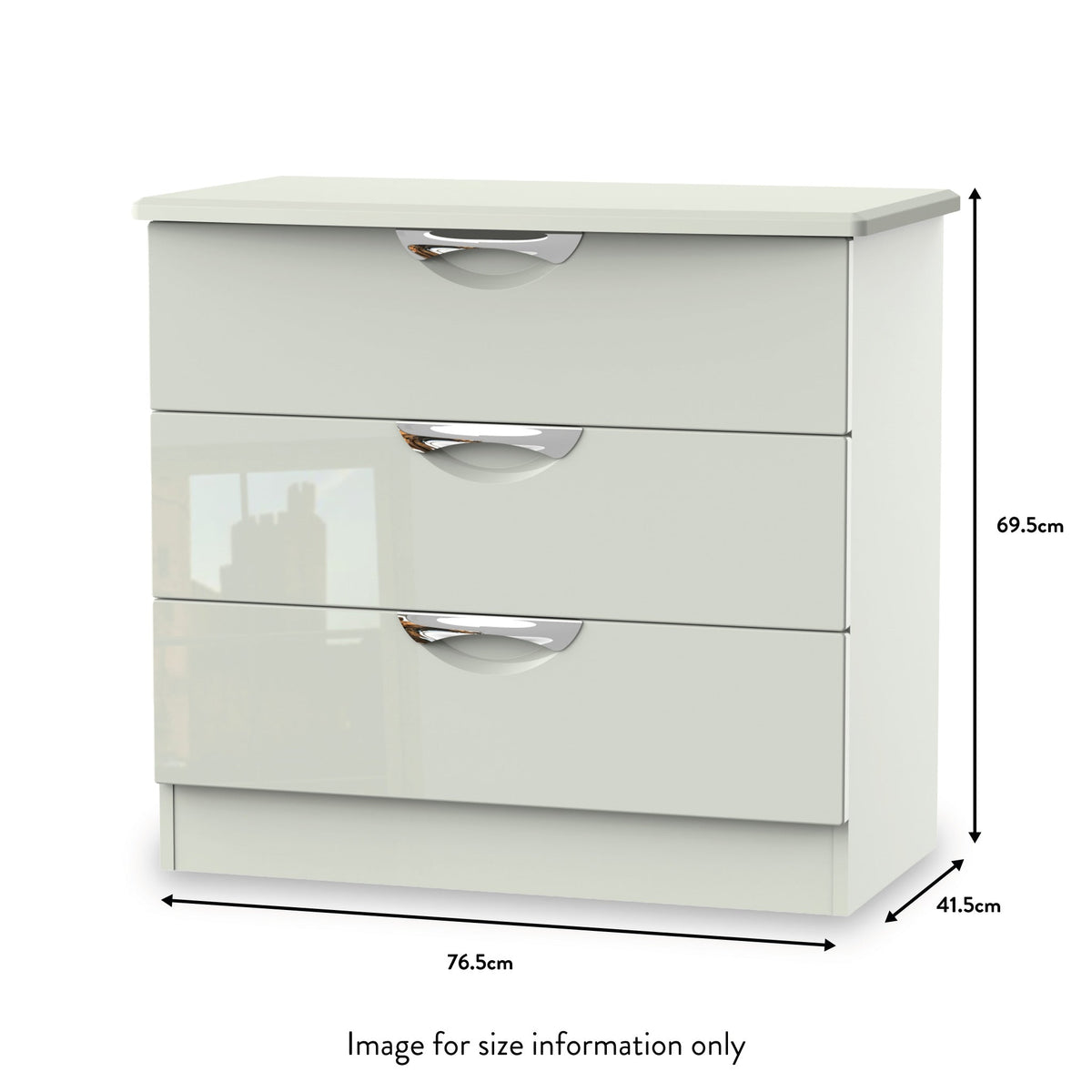 Beckett Gloss 3 Drawer Chest
