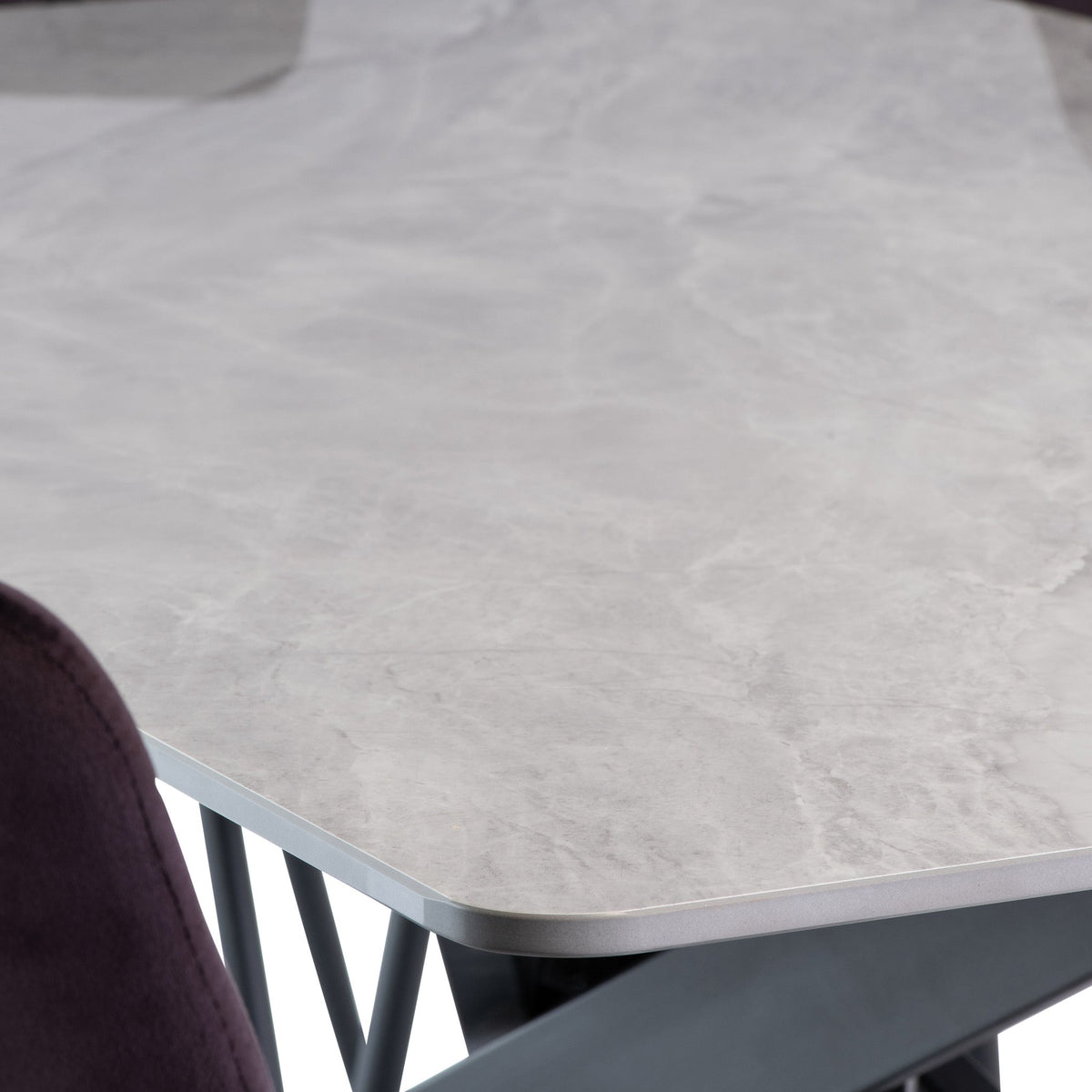 Casey Grey 160cm Sintered Stone Dining Table