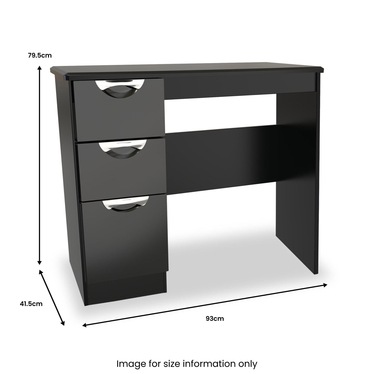 Beckett Gloss 3 Drawer Dressing Table