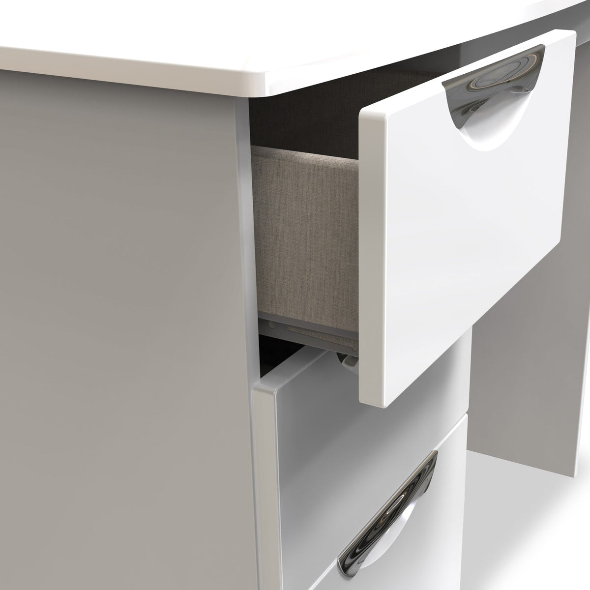 Beckett Gloss 3 Drawer Dressing Table
