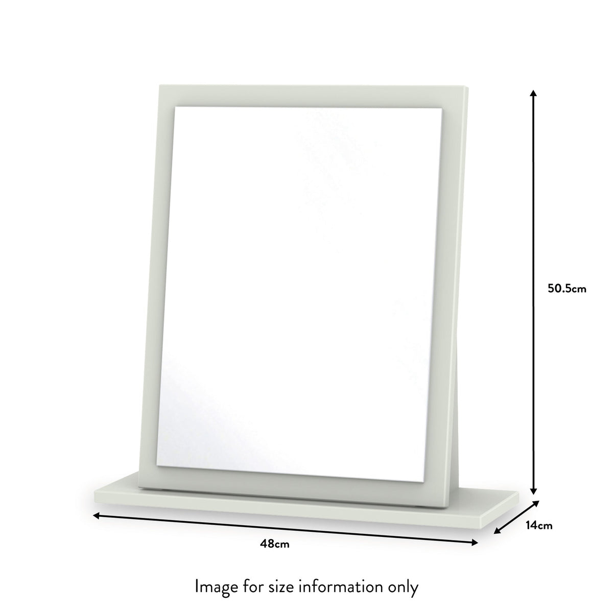 Beckett Gloss Table Top Mirror