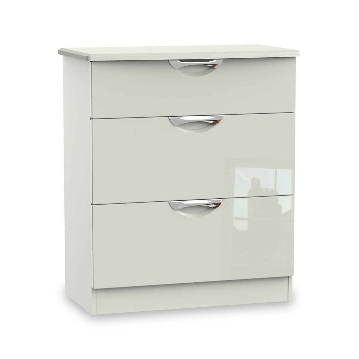 Beckett Gloss 3 Drawer Deep Chest