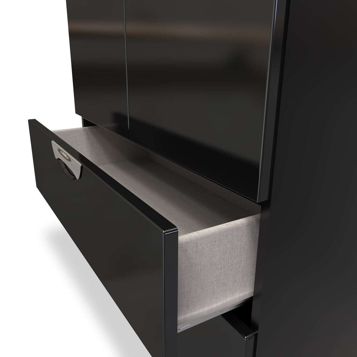 Beckett Gloss 2 Door 2 Drawer Wardrobe