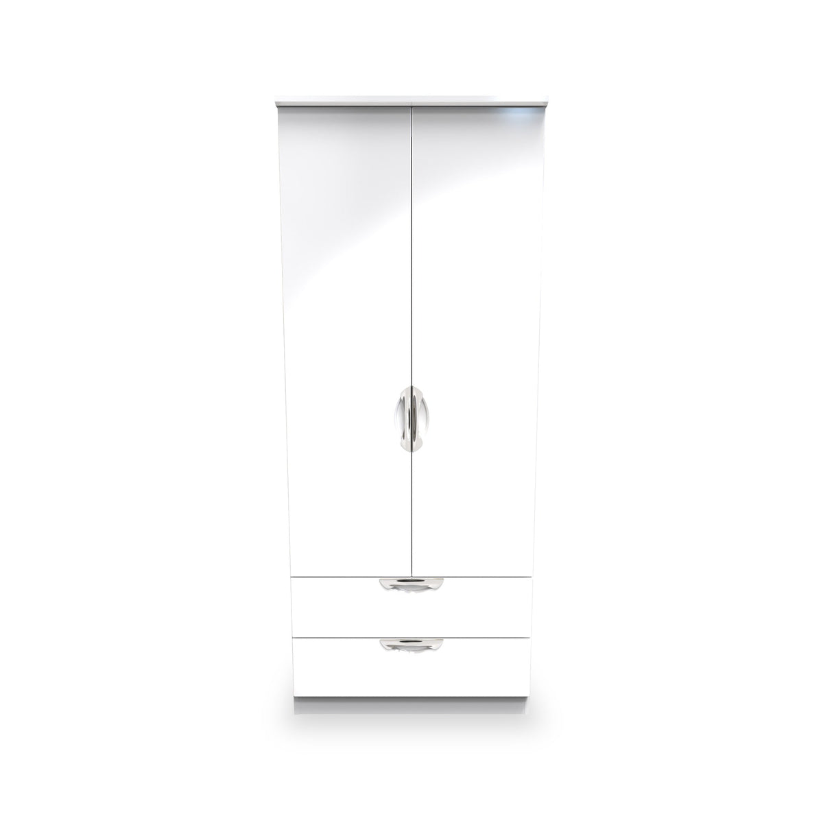 Beckett Gloss 2 Door 2 Drawer Wardrobe