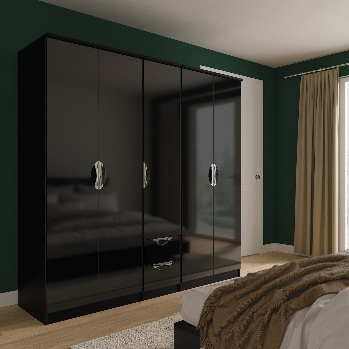 Beckett 5 Door 2 Drawer Wardrobe