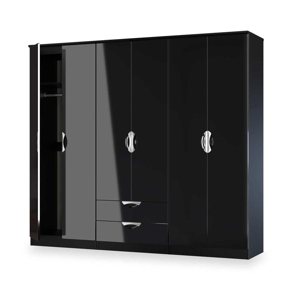 Becket 6 Door 2 Drawer Wardrobe
