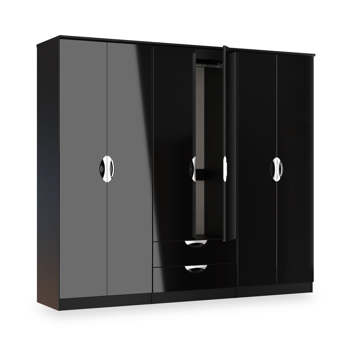 Becket 6 Door 2 Drawer Wardrobe