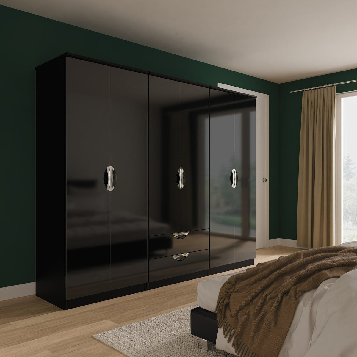 Becket 6 Door 2 Drawer Wardrobe