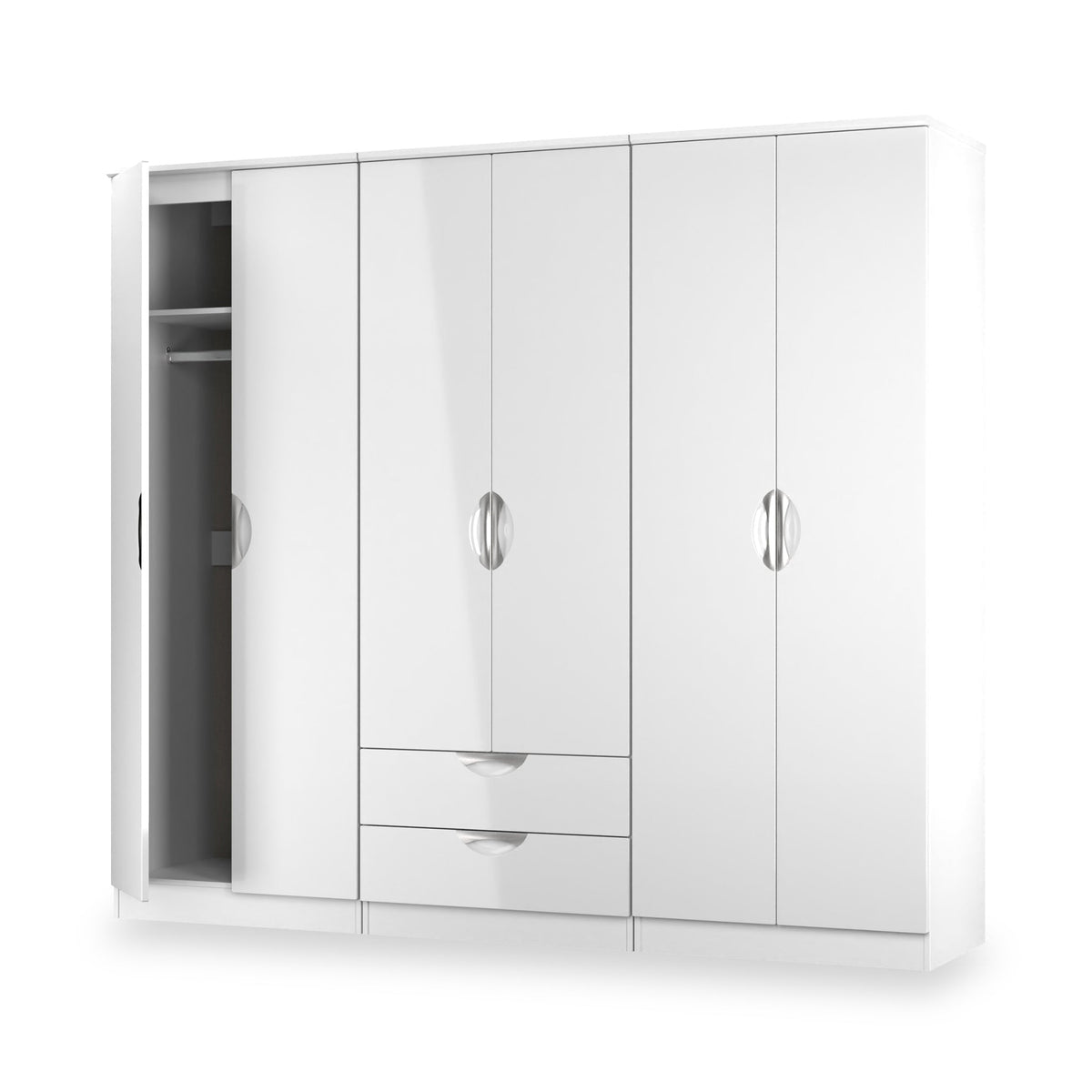 Becket 6 Door 2 Drawer Wardrobe
