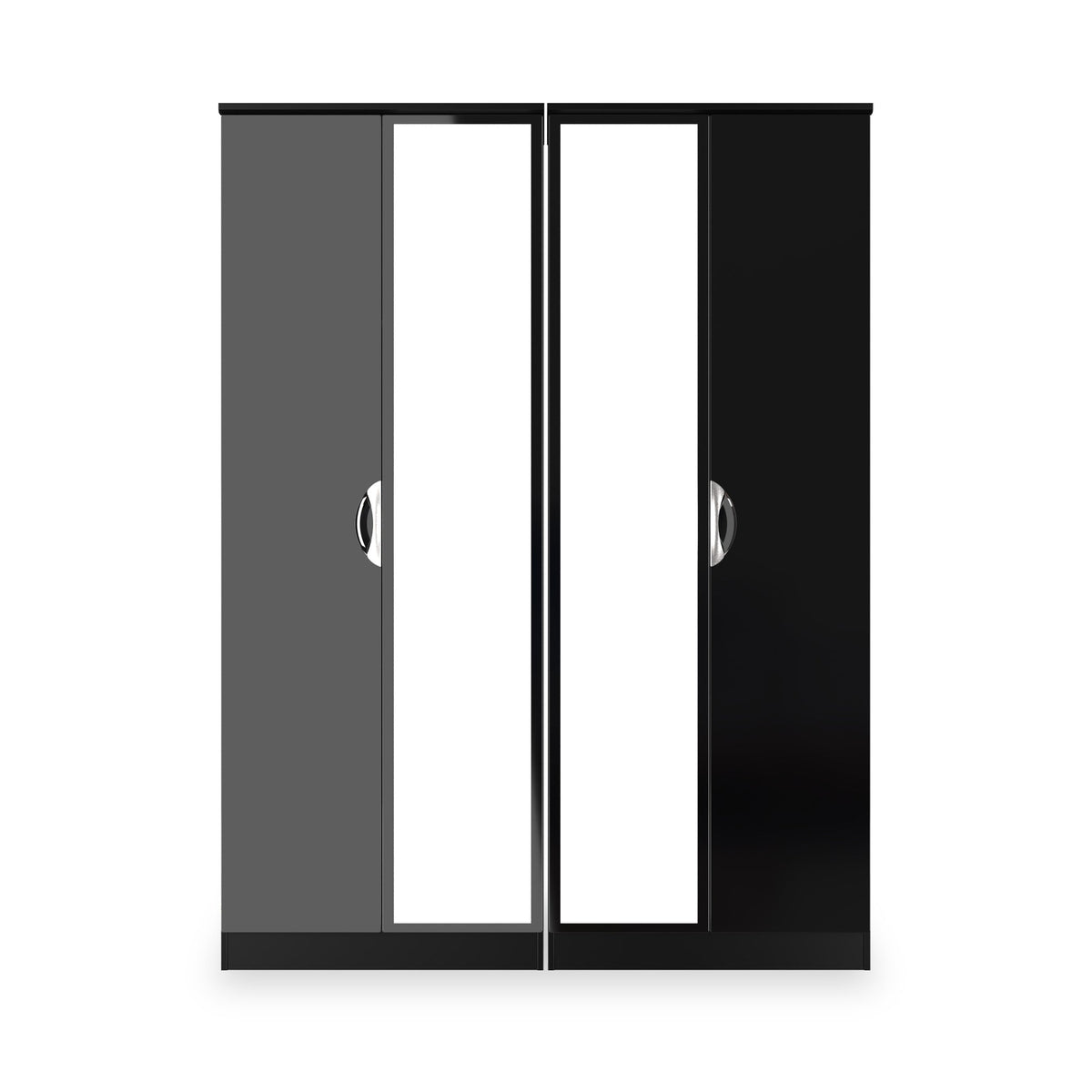 Beckett 4 Door Mirrored Wardrobe