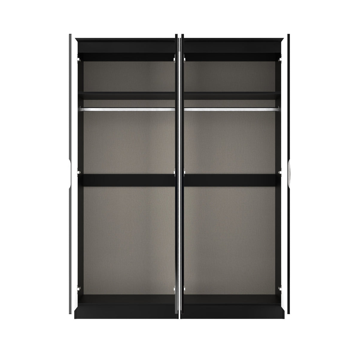 Beckett 4 Door Mirrored Wardrobe