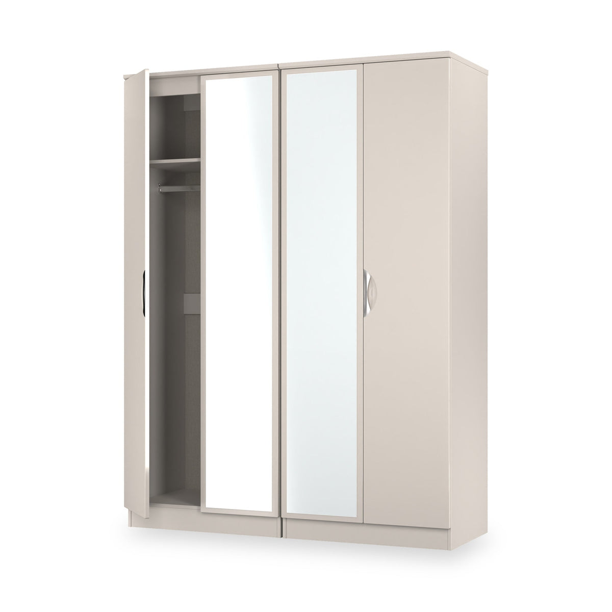 Beckett 4 Door Mirrored Wardrobe