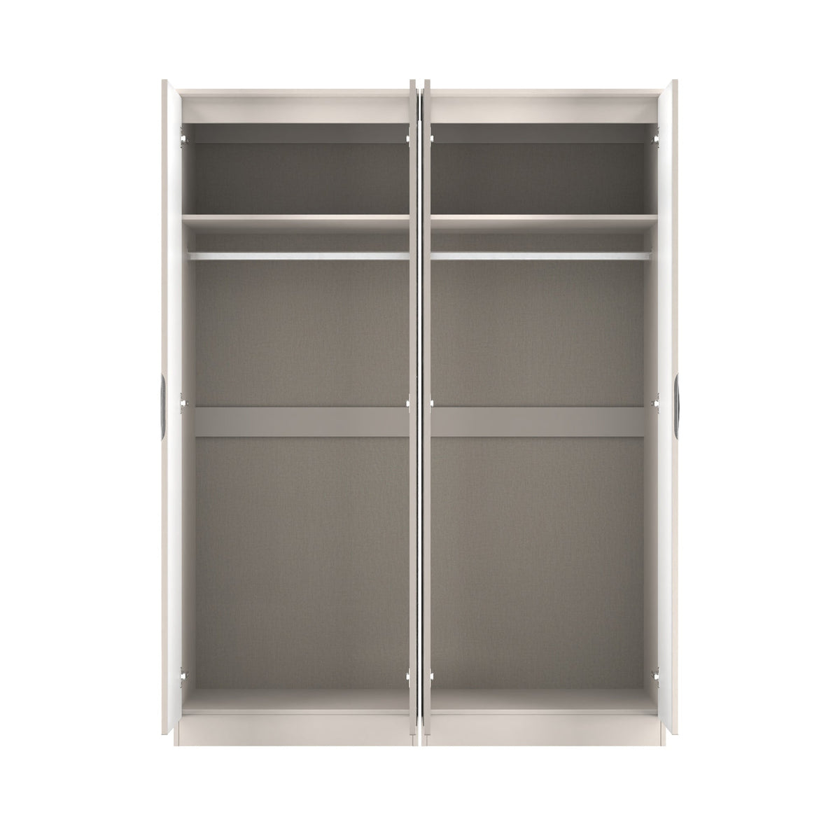 Beckett 4 Door Mirrored Wardrobe