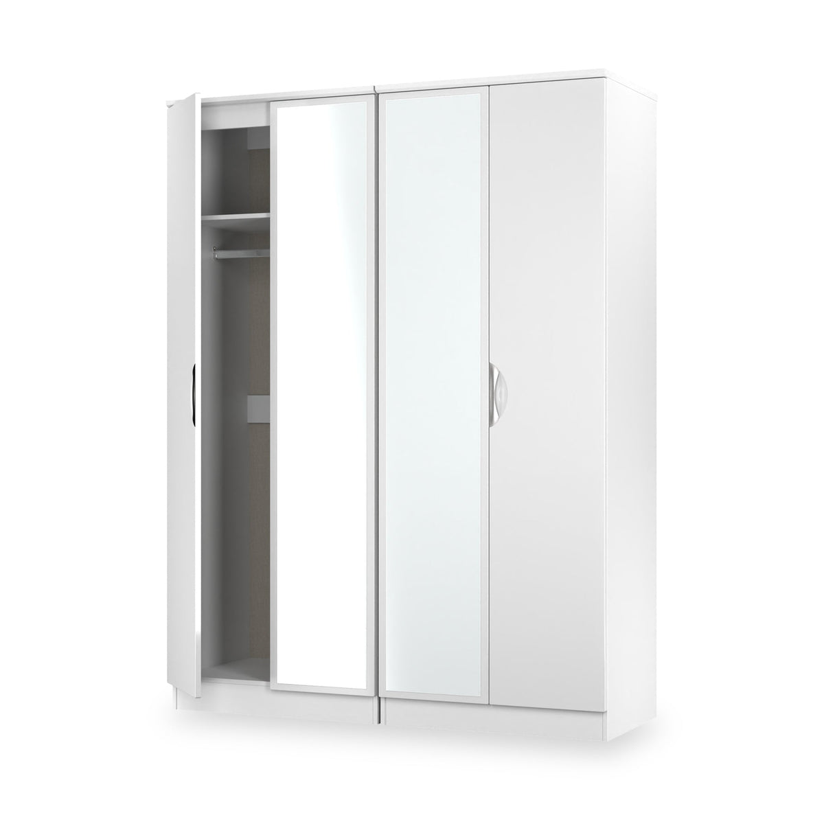 Beckett 4 Door Mirrored Wardrobe