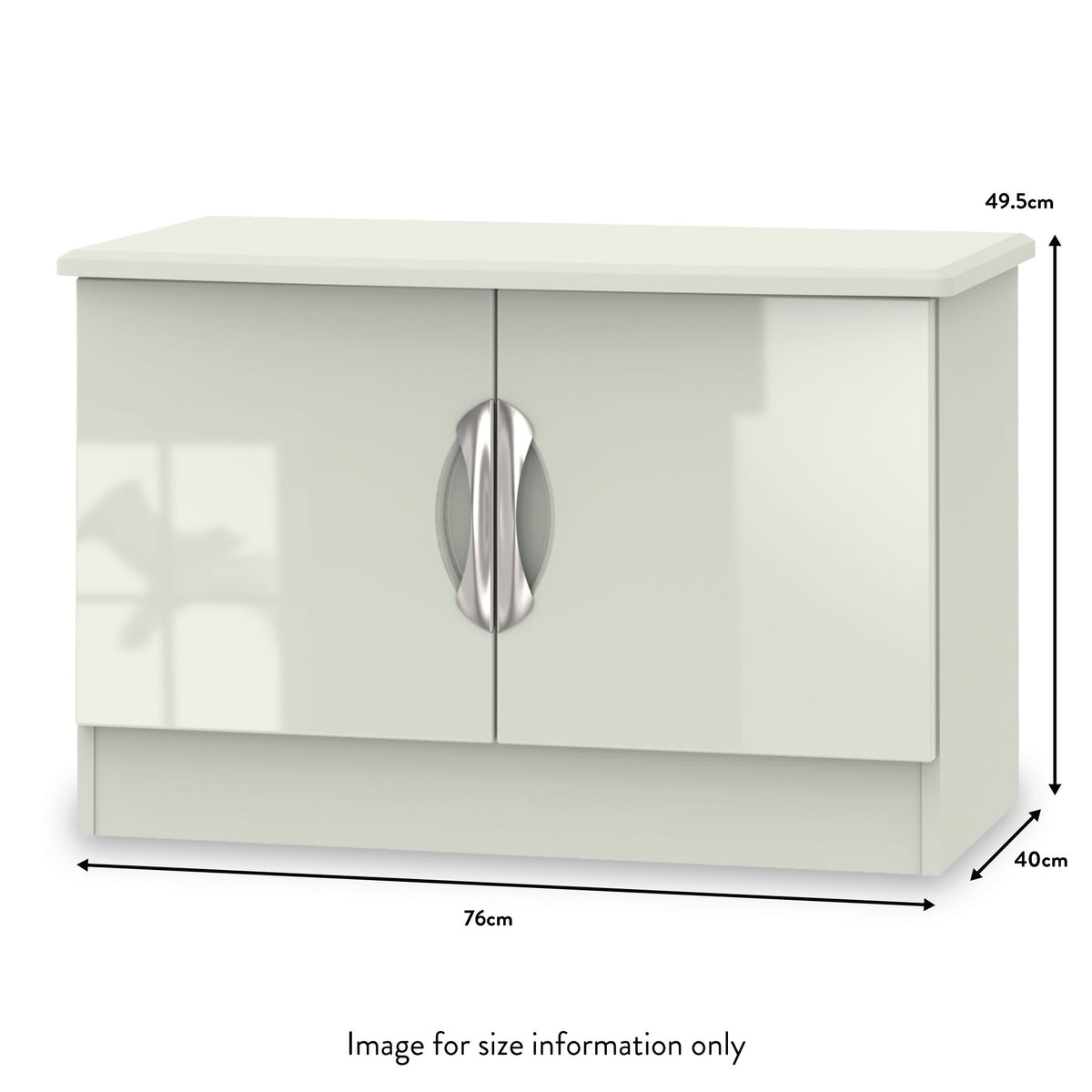 Beckett Gloss 2 Door Compact TV Unit