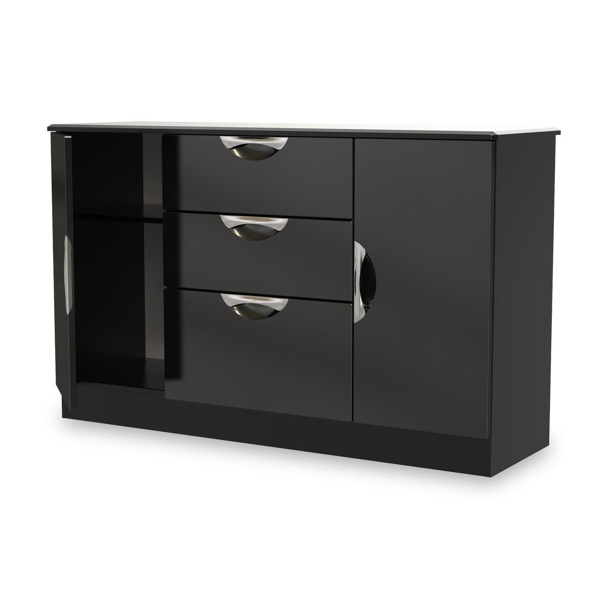 Beckett Gloss 2 Door 3 Drawer Sideboard