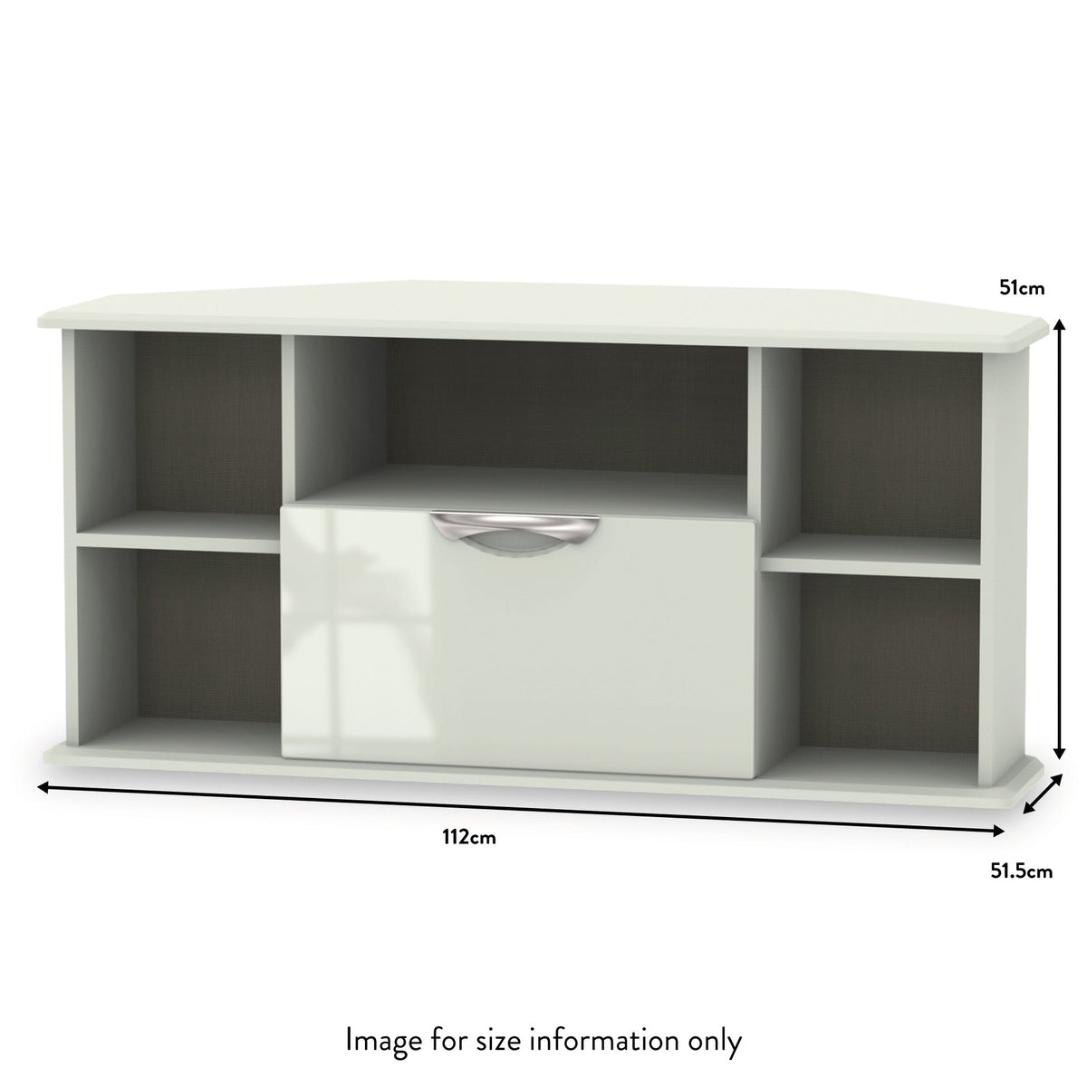 Beckett Gloss Corner TV Unit
