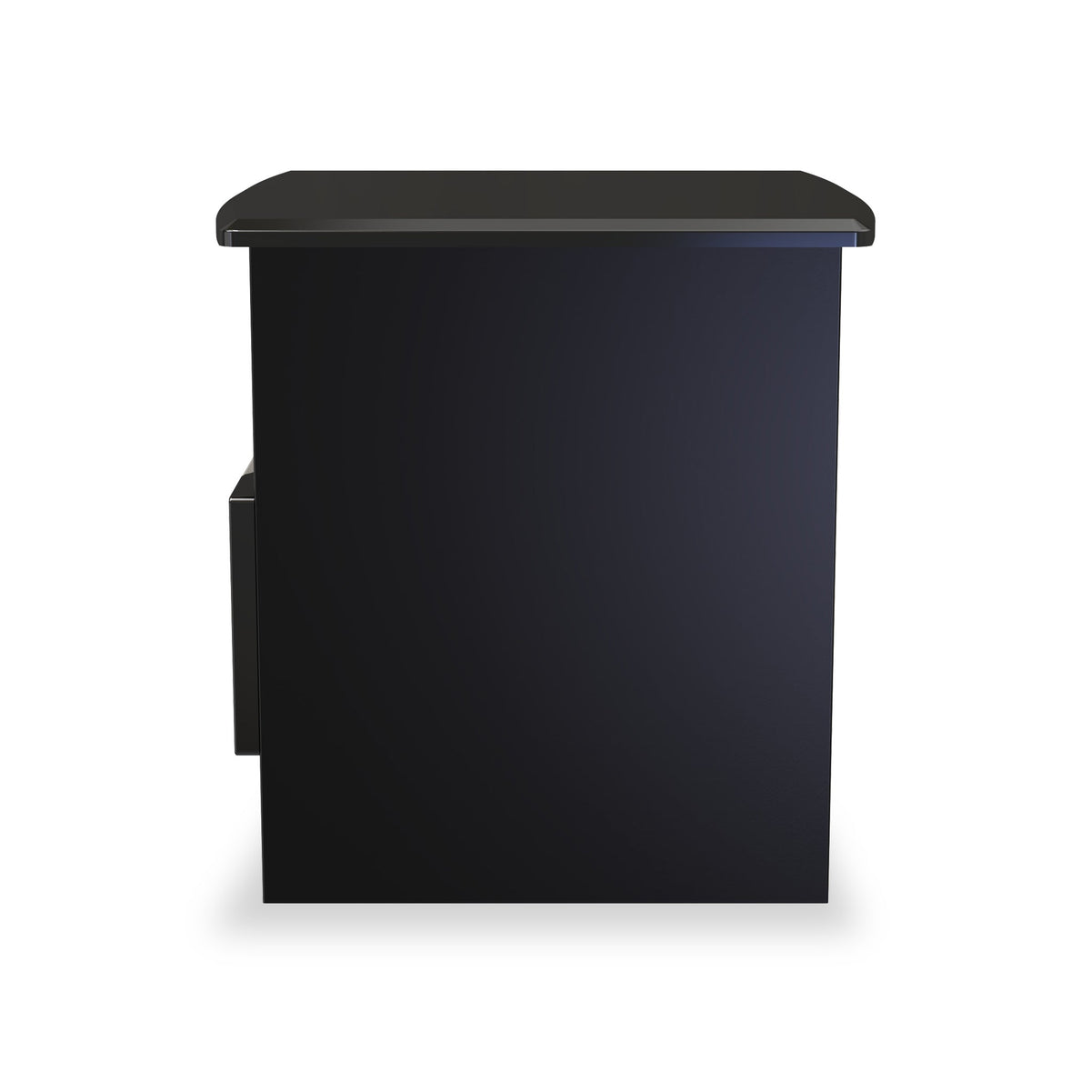 Beckett Gloss 1 Drawer with Open Shelf Lamp Table