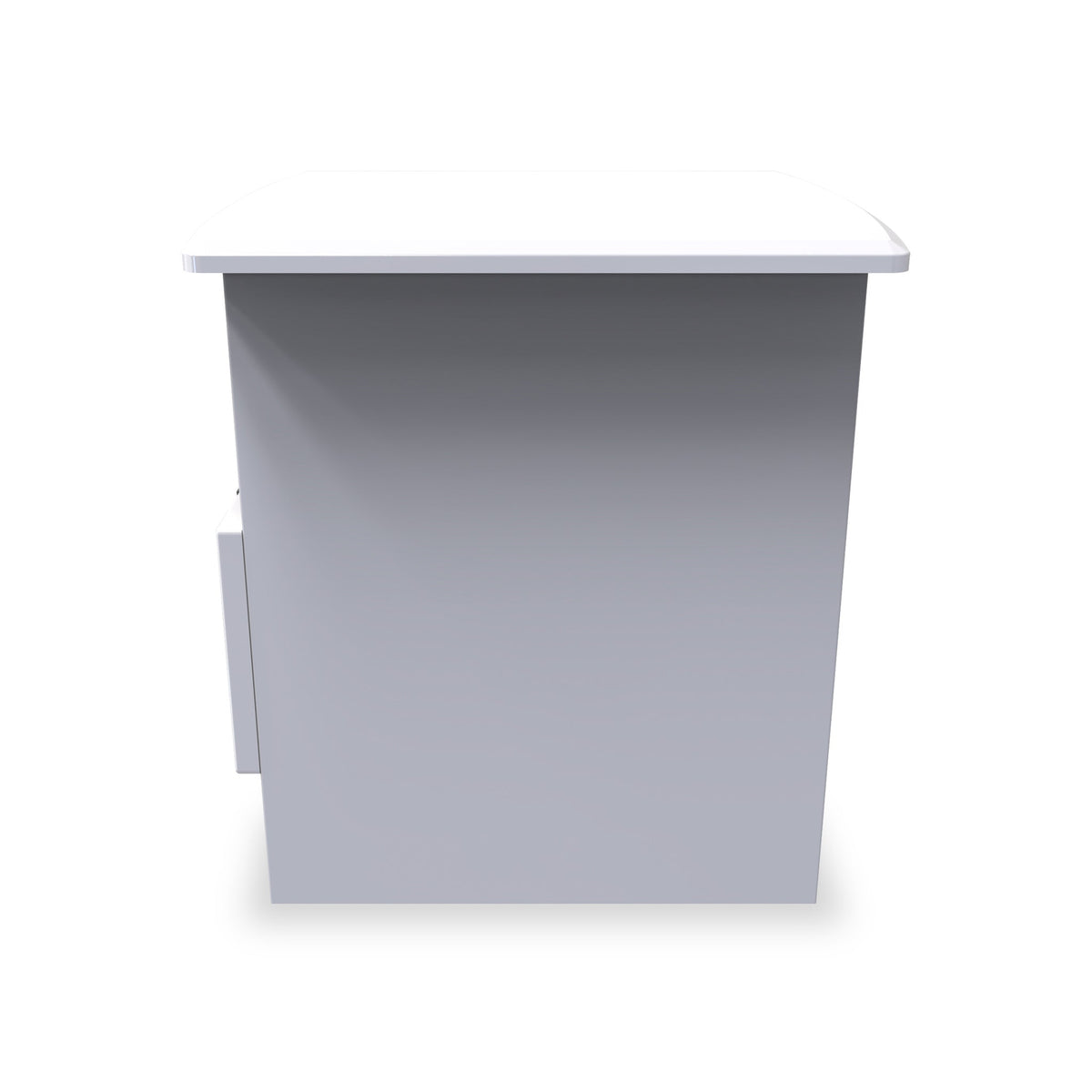 Beckett Gloss 1 Drawer with Open Shelf Lamp Table