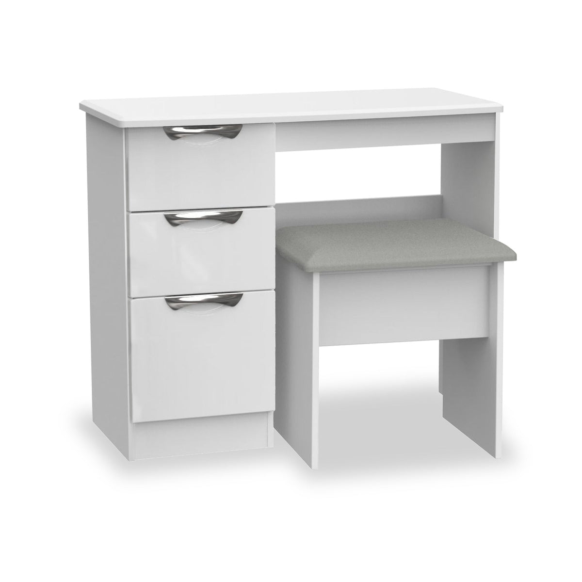 Beckett Gloss Dressing Table with Stool
