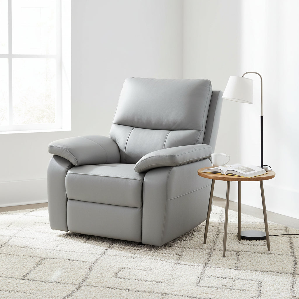 Oxley Leather Power Recliner Armchair