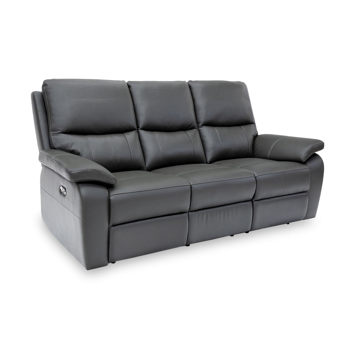 Oxley Leather 3 Seater Power Recliner