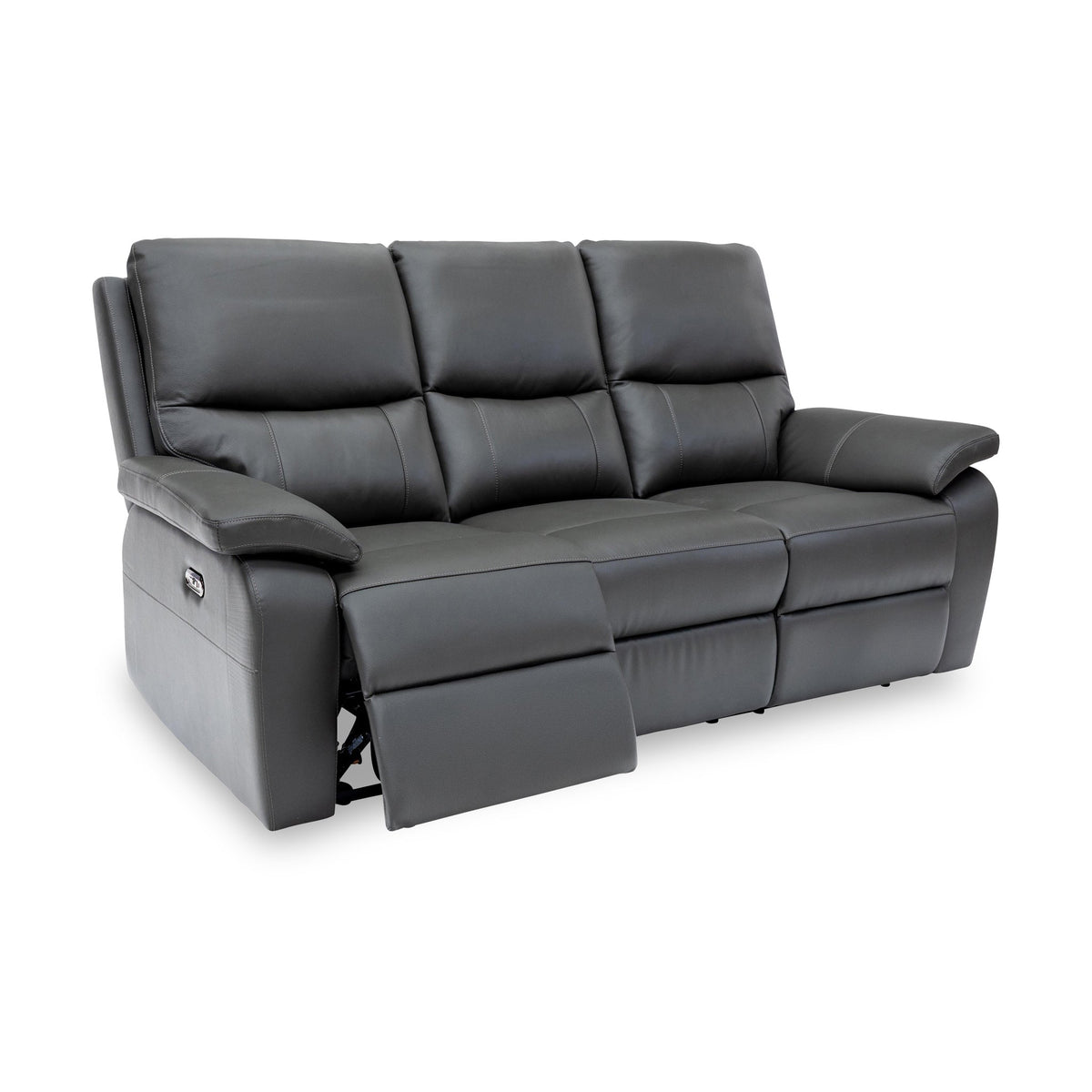 Oxley Leather 3 Seater Power Recliner
