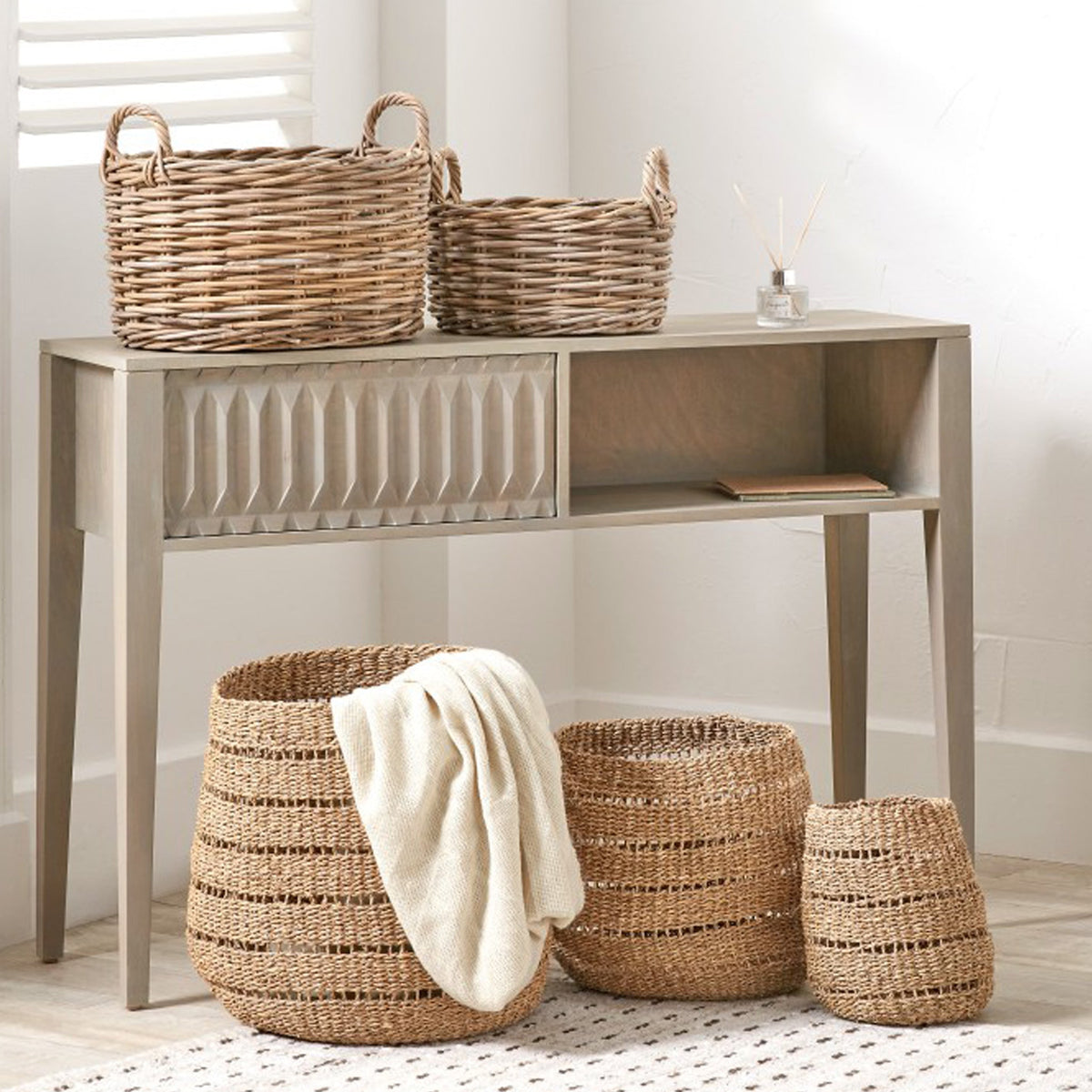 Kubu Oval Baskets Set of 2