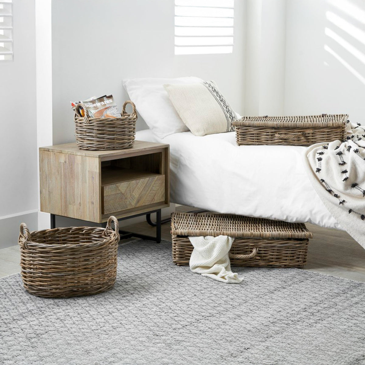 Kubu Oval Baskets Set of 2