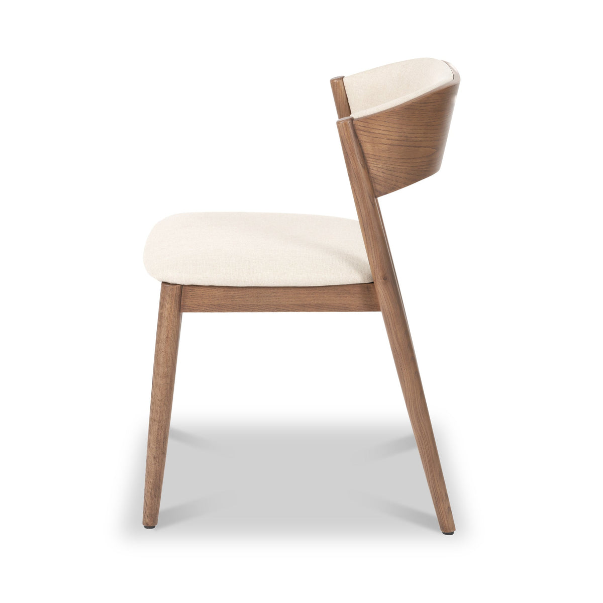 Elias Dark Ash Curved Back Dining Chair