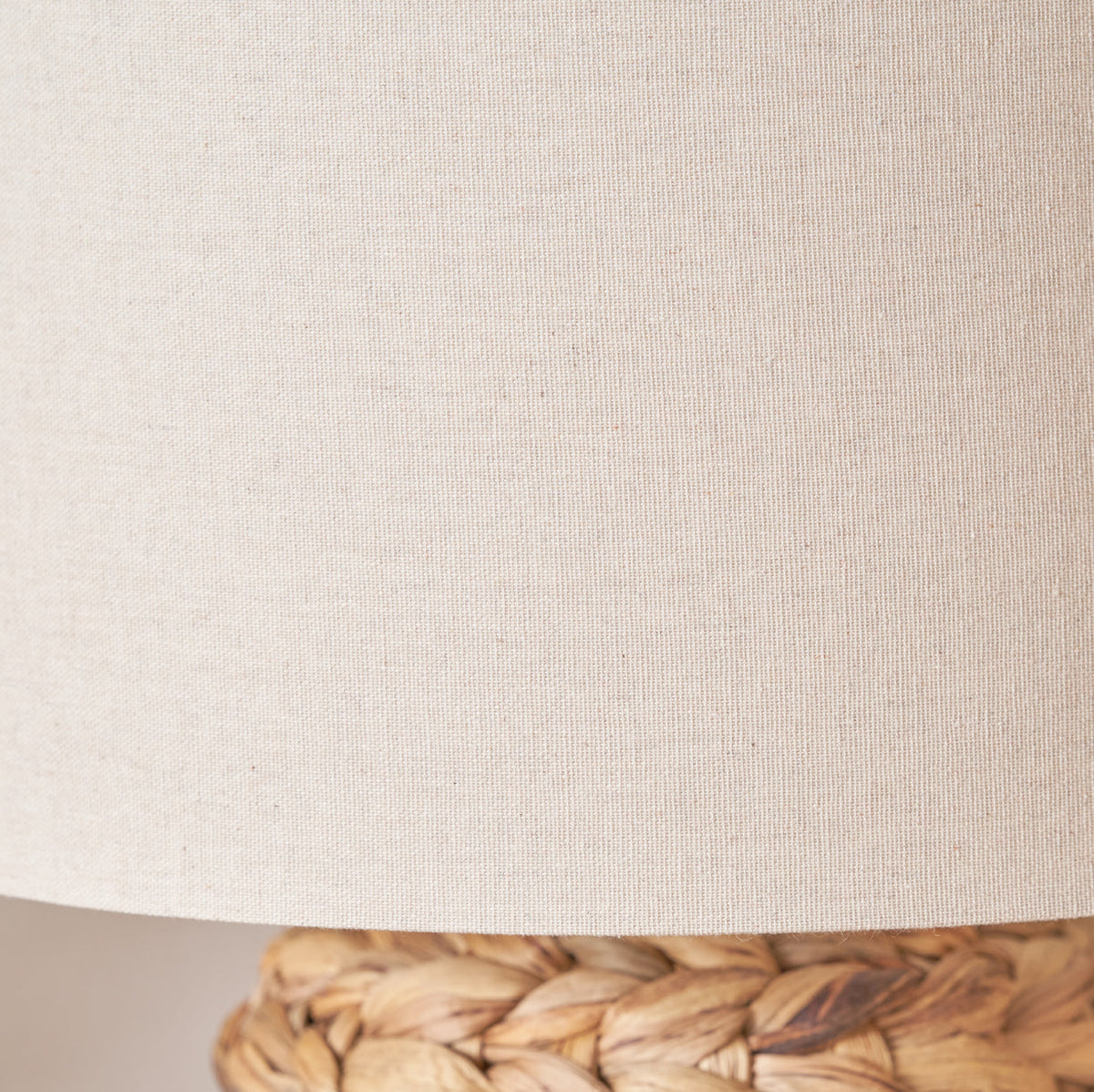 Zadi Natural Plaited Tall Water Hyacinth Table Lamp