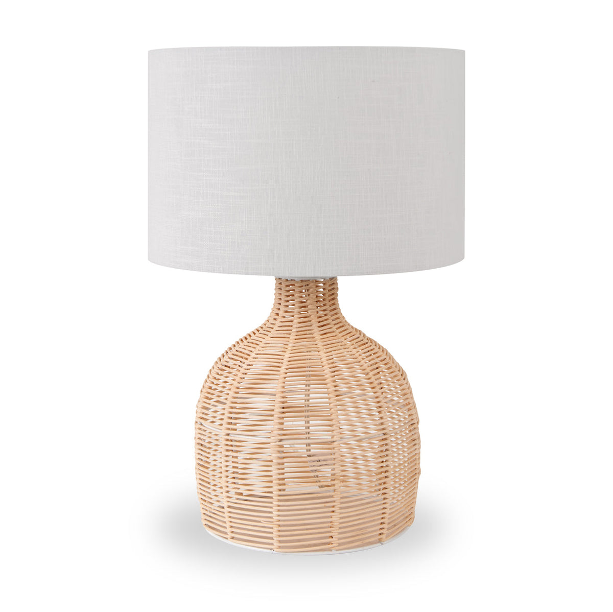 Caswell Natural Rattan Cloche Table Lamp