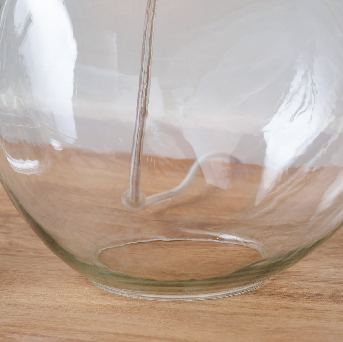 Hallie Clear Glass Table Lamp