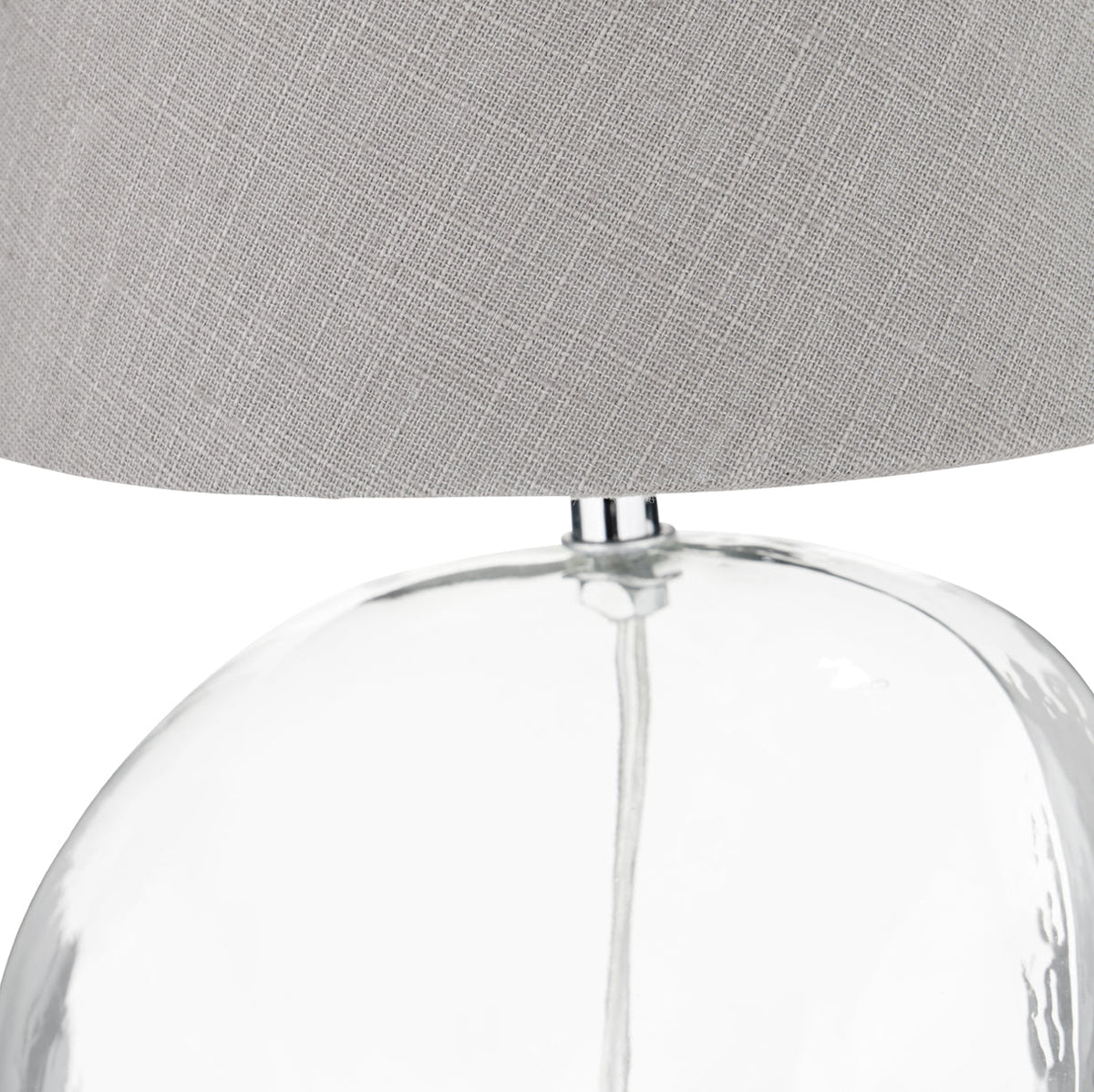Hallie Clear Glass Table Lamp