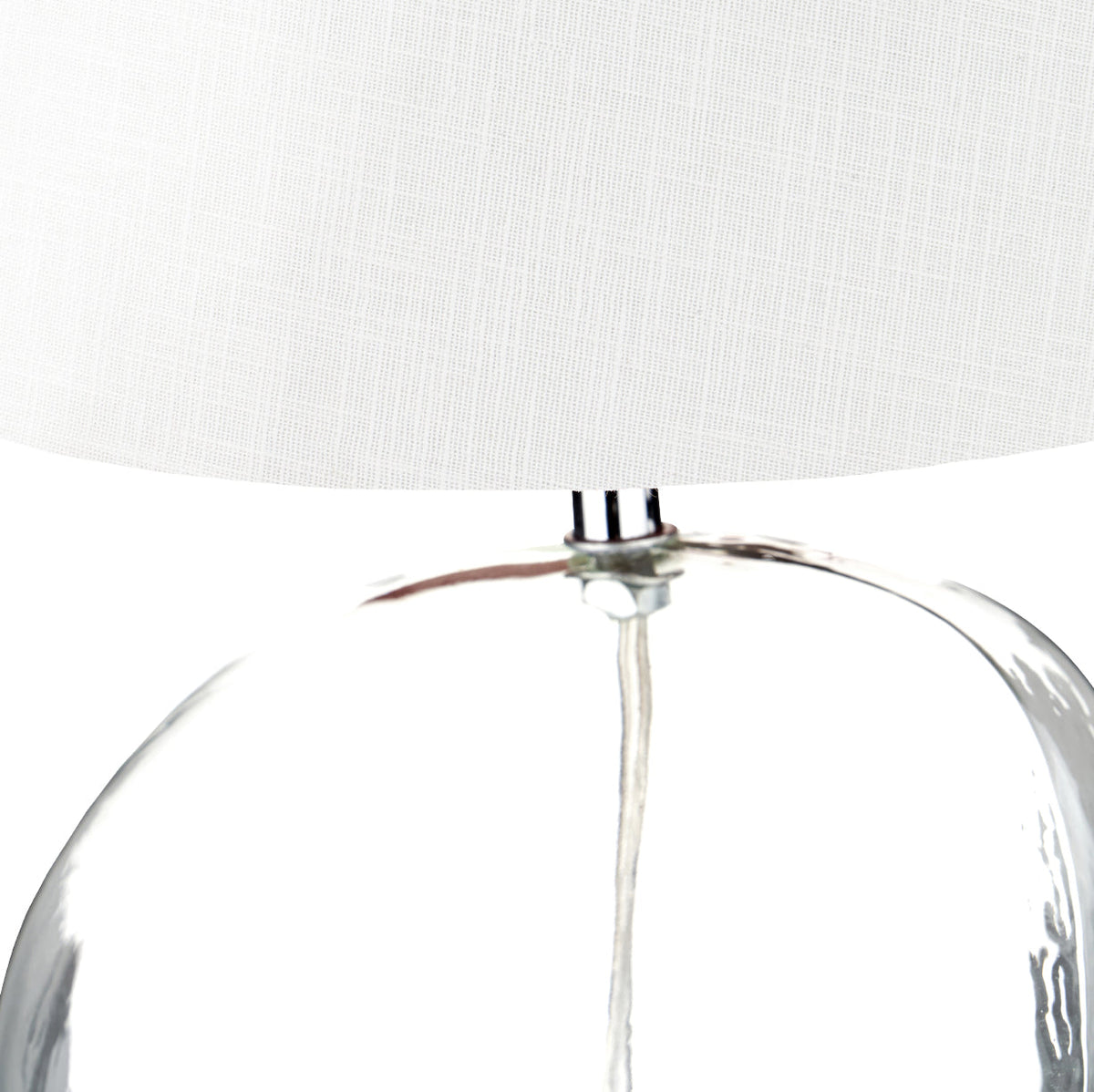 Hallie Clear Glass Table Lamp