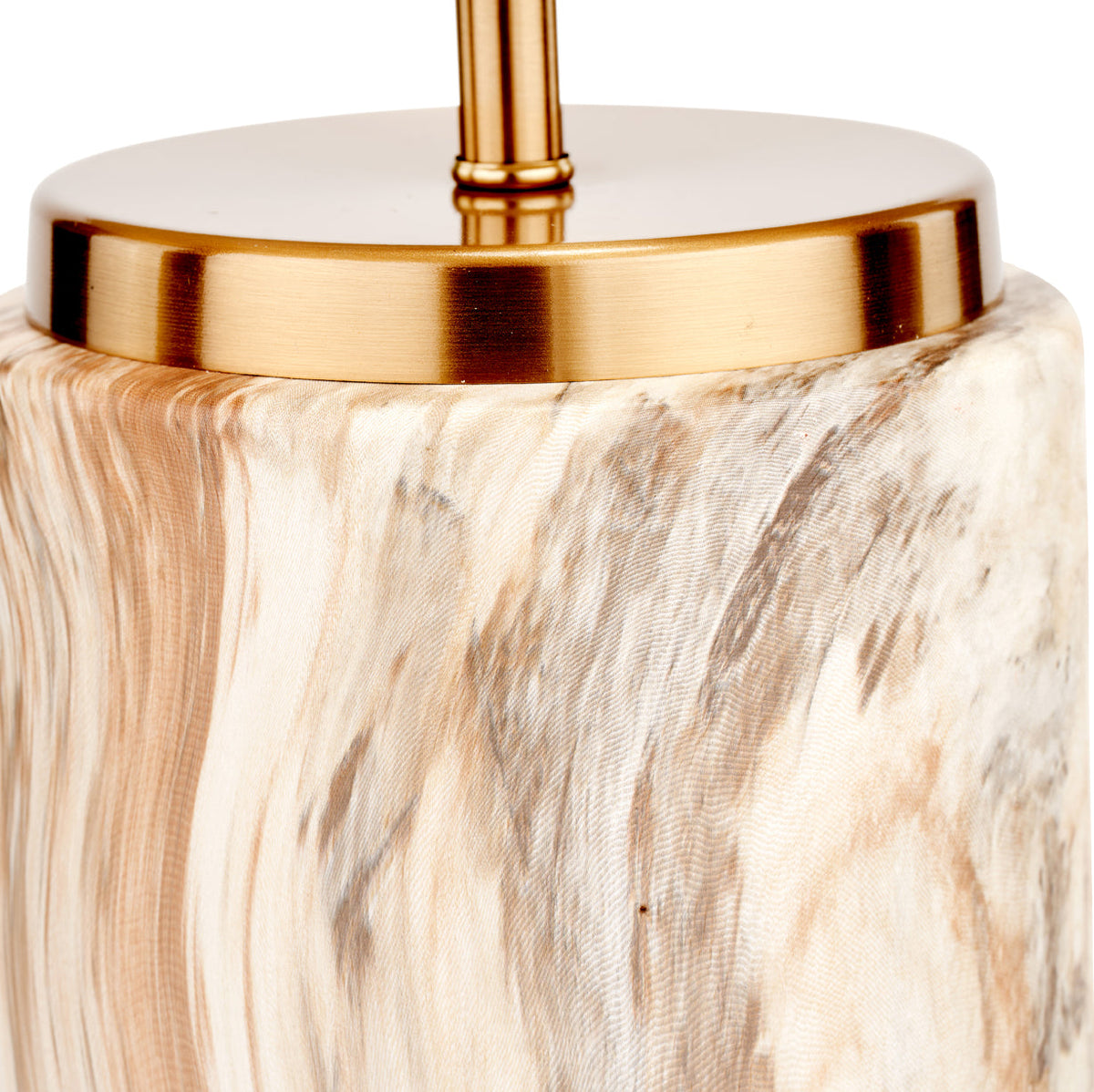 Carrara Stone Effect Ceramic Table Lamp