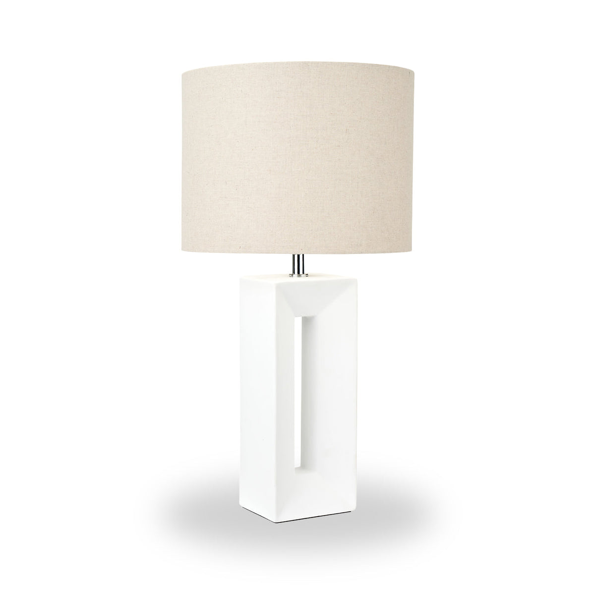 Block Ceramic Tall Table Lamp