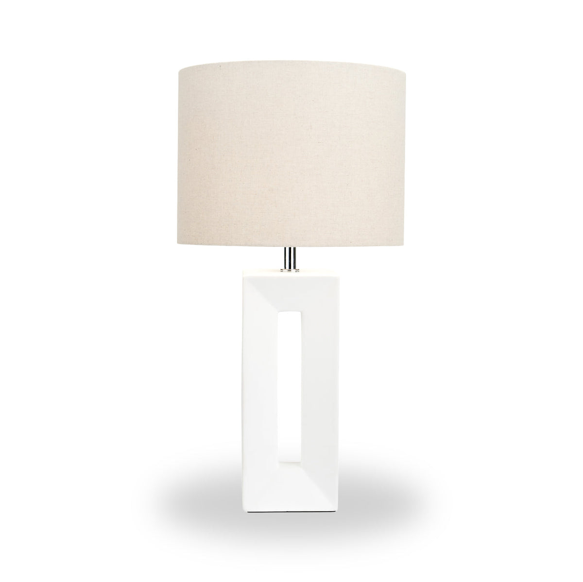Block Ceramic Tall Table Lamp