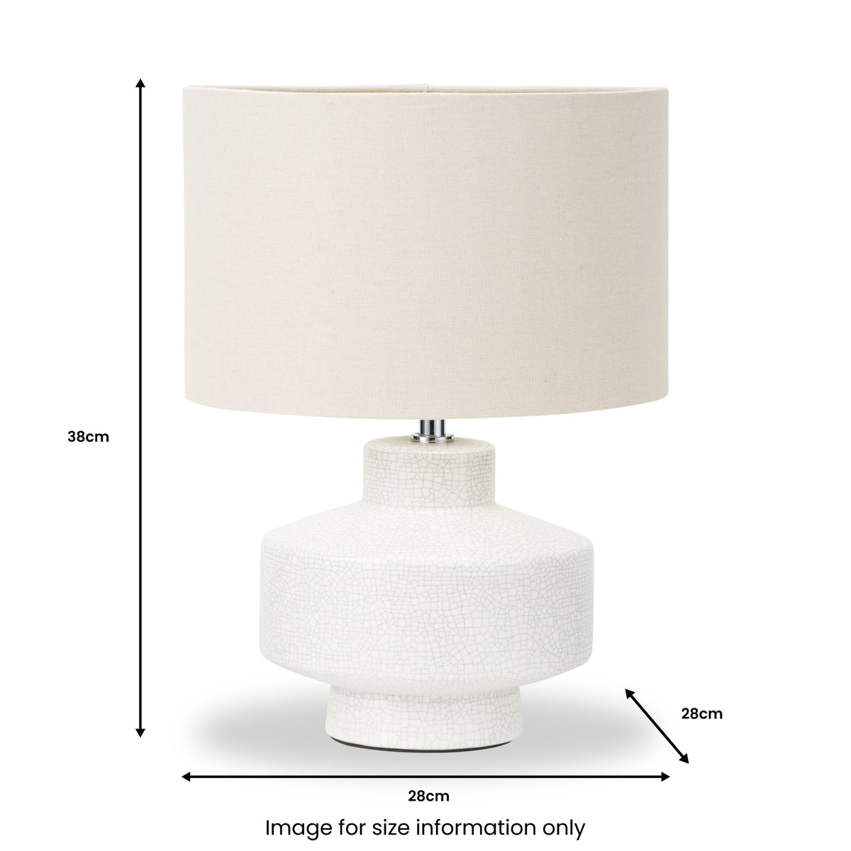 Elure Crackle Effect Table Lamp