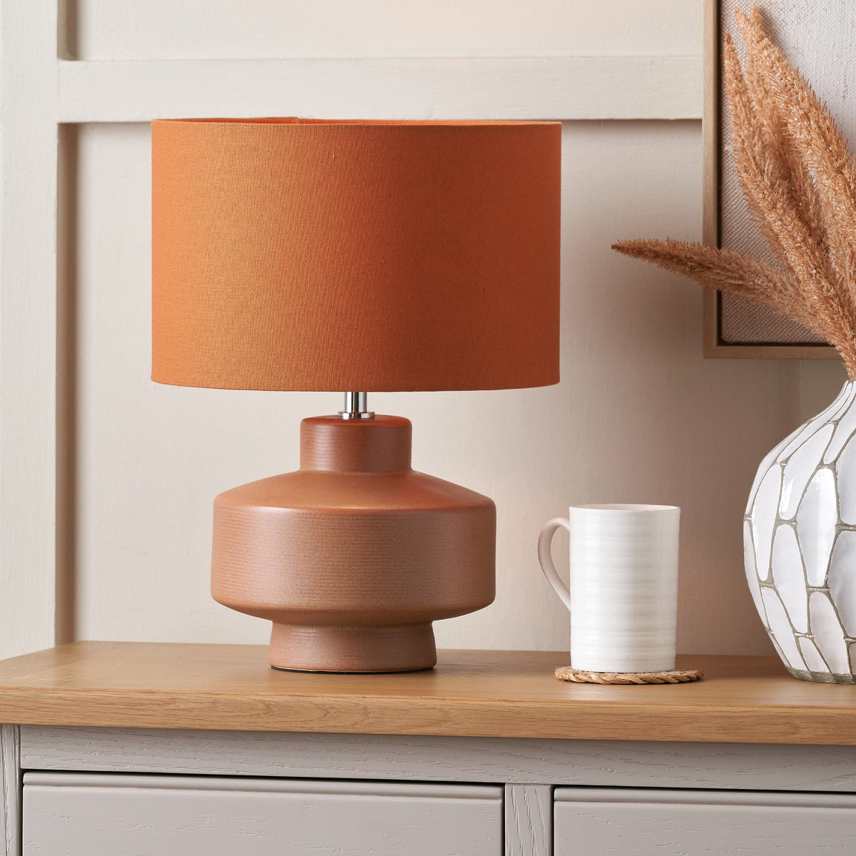 Elure Crackle Effect Table Lamp