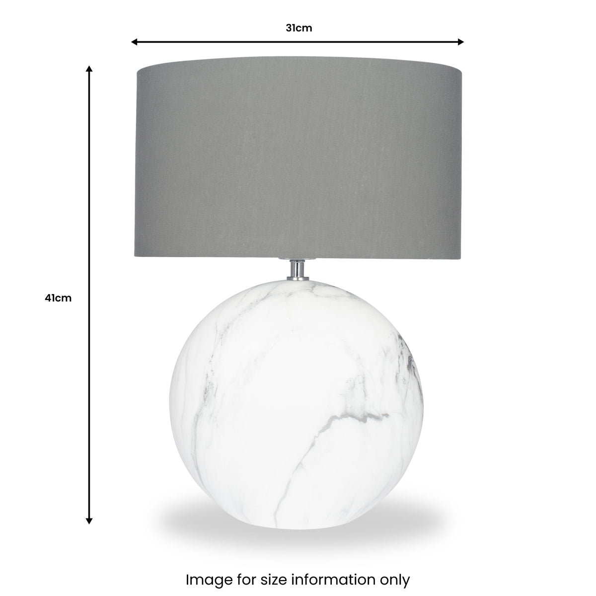 Crestola Marble Effect Ceramic Table Lamp
